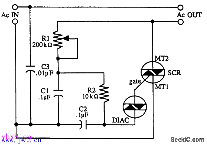 双向晶闸管电机控制电路