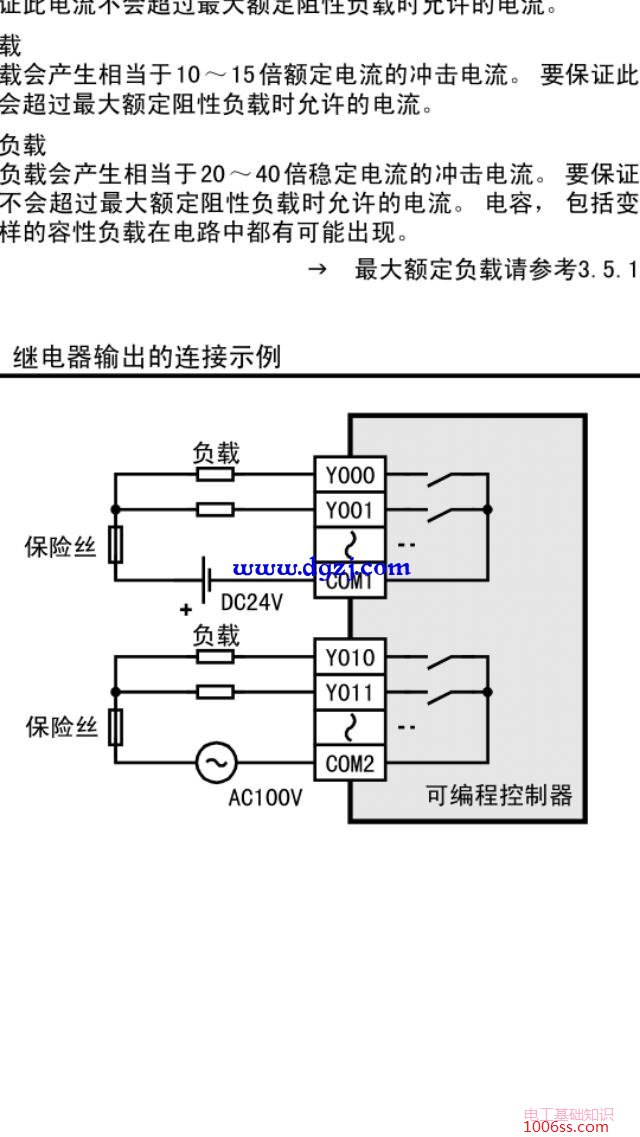 三菱fx3u-48mr的plc接线图