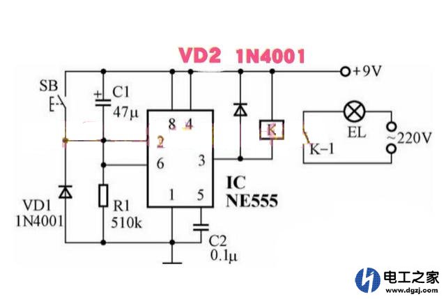 NE555芯片3脚能输出多大电流?能直接驱动继电器吗