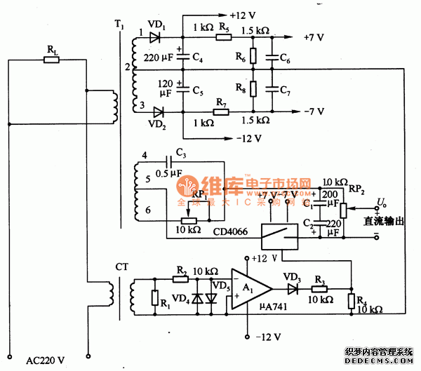 功率因数测量电路图