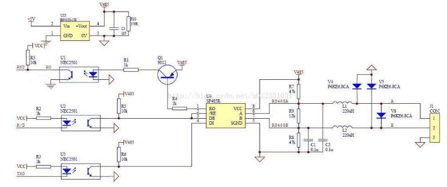 RS-485总线芯片的选型_应用及注意事项