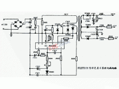 FUJITECH型彩色显示器的电源电路图